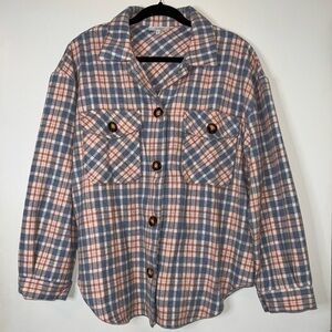 Plaid Sweater Blouse